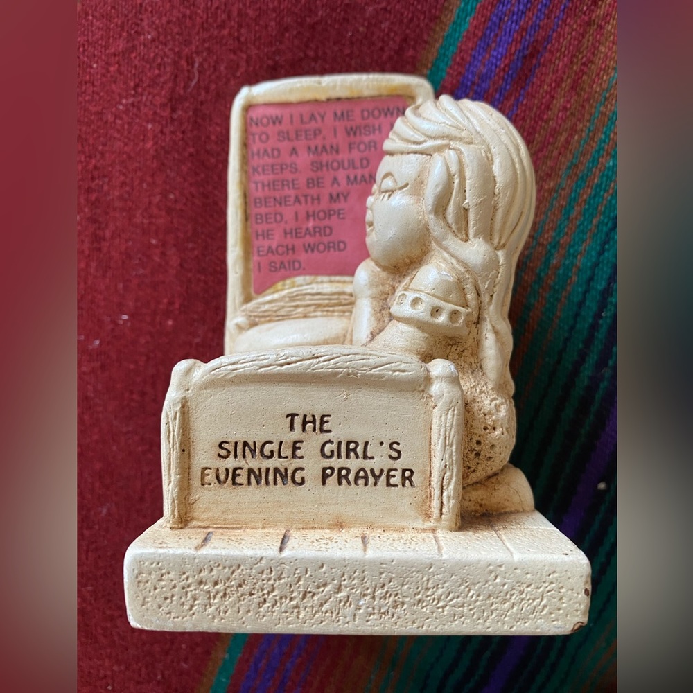 VTG 1972 Paula “ Man for Keeps Prayer” Sillisculpt Gal! W-308. USA.